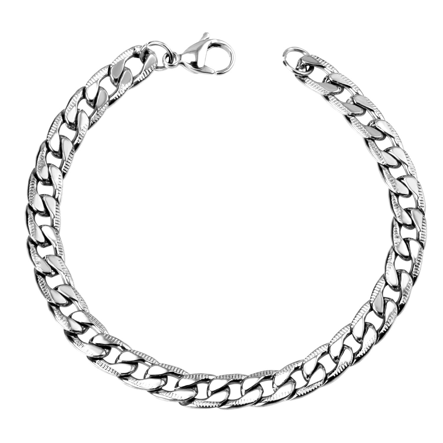 ASON 8mm Stainless Steel Stripe Bracelet Bangle for Men Women Party Gift Wholesale Fashion Jewelry asonjewelry